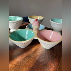 ice cream topping Bowl And Serving bowls Lillian Vernon